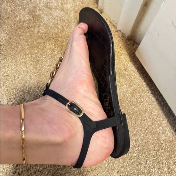 Chanel chain link sandals Size 37.5 - Picture 7 of 7